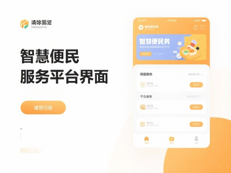 智慧便民服务平台界面
